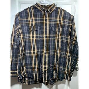 GH Bass & Co Plaid XL Button-up Long Sleeve Shirt Long Short Design Pockets